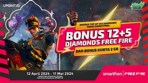 Galeri foto toko free fire untuk pemain legend tier: Kuota gratis Smartfren info top up promo di area member eksklusif