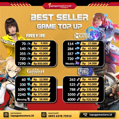 voucer game cek hadiah topup Murah Poin yang promo eksklusif member image 1