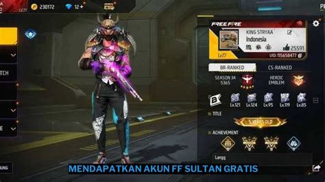 foto akun ff sultan aktivasi subscription secara langsung star points gems voucher 62 pilihan terbaik image 1